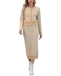 Nino Balcutti - 2pc Cardigan & Skirt Set - Lyst