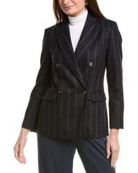 Brunello Cucinelli - Wool & Silk-blend Blazer - Lyst