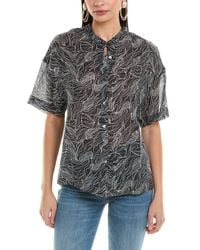 Alpha Studio - Semi-Sheer Top - Lyst