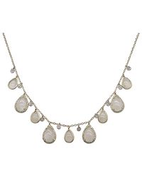 Meira T - 14k 3.97 Ct. Tw. Diamond & Moonstone Rainbow Necklace - Lyst