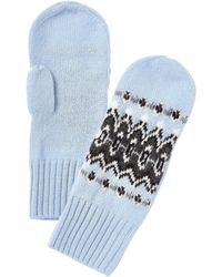 Forte - Cashmere Jacquard Cashmere Mittens - Lyst