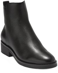 cole haan greenwich leather chelsea booties