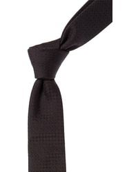 Givenchy - Black Micro Design Silk Tie - Lyst