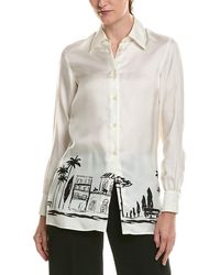 Officine Generale - Catherine Silk Shirt - Lyst