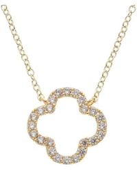 Juvell - Plated Pearl Cz Necklace - Lyst