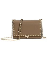 Tiffany & Fred Paris - Studded Fold-over Leather Clutch - Lyst