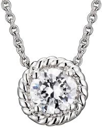 Genevive Jewelry - Silver Pendant Necklace - Lyst
