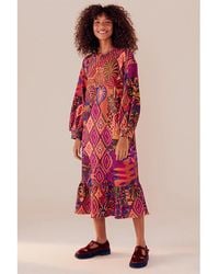 FARM Rio - Jungle Animals Tapestry Sweatshirt Dress - Lyst