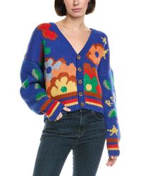 Mother - The Button Alpaca & Wool-blend Cardigan - Lyst