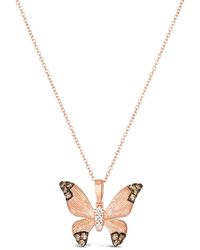 Le Vian - Le Vian 14k Rose Gold 0.30 Ct. Tw. Diamond Pendant Necklace - Lyst