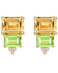 Kai Fine Jewelry - 14K 6.53 Ct. Tw. Diamond & Gemstone Stud Earrings - Lyst
