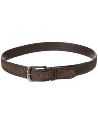 John Varvatos - Star U.s.a. Waxed Suede & Leather Belt - Lyst