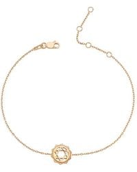 Amorium - 18K Rose Vermeil Cz Heart Chakra Bracelet - Lyst