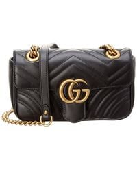 Gucci - Gg Marmont Small Matelasse Leather Shoulder Bag - Lyst