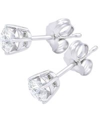 Diana M. Jewels Fine Jewelry 14k 1.00 Ct. Tw. Diamond Studs - Multicolor