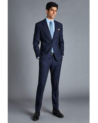 Charles Tyrwhitt - Stripe Slim Fit Wool Suit Jacket - Lyst