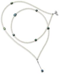 Samuel B. - Silver Abalone Pearl Station Necklace - Lyst