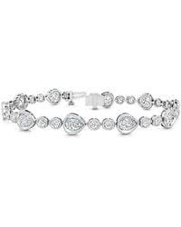 Lab Grown Diamonds - 14K 5.14 Ct. Tw. Lab-Grown Diamond Tennis Bracelet - Lyst