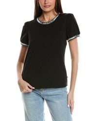 Karl Lagerfeld - Puff Sleeve T-Shirt - Lyst