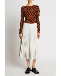 Proenza Schouler - Zebra Stripe Knit Silk-blend Top - Lyst