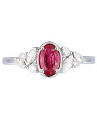 Gregg Ruth - 14K 0.66 Ct. Tw. Diamond & Ruby Ring - Lyst