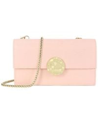 Tiffany & Fred Paris - Croc-Embossed Leather Shoulder Bag - Lyst