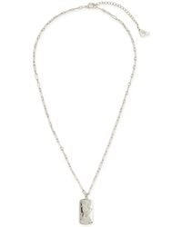 Sterling Forever - Leo Constellation Dog Tag Necklace - Lyst