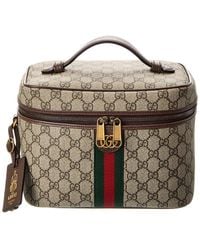 Gucci - Porter Medium Gg Supreme Canvas & Leather Travel Case - Lyst