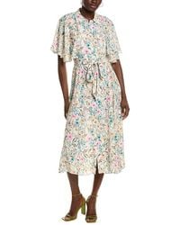 Vince Camuto - Flutter Sleeve Dress - Lyst