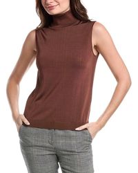 Lafayette 148 New York - Sleeveless Turtleneck Shell - Lyst