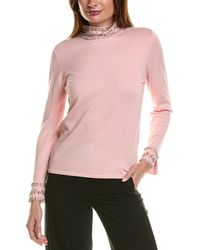 Anne Klein - Mock Neck Top - Lyst