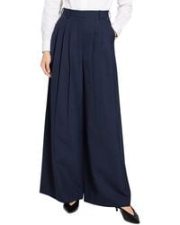 Theory - Triple Pleat Wool-Blend Pant - Lyst