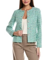 St. John - Tweed Knit Jacket - Lyst