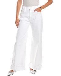 Hudson Jeans - Jolene White Wide Leg Jean - Lyst