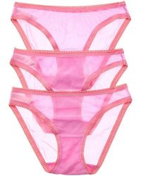 On Gossamer - 3Pk Hip Bikini - Lyst