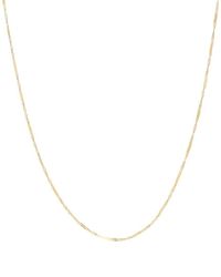 Italian Gold - 10K Twisted Mirror Station Necklace - Lyst