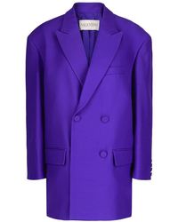 Valentino - Oversized Double-Breasted Blazer - Lyst