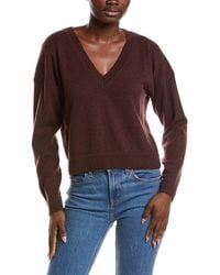 NAADAM - 100% Cashmere Cropped V-Neck Pullover - Lyst