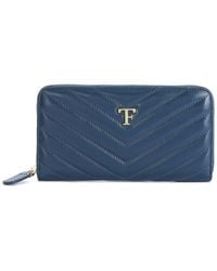 Tiffany & Fred Paris - V-Shape Quilted Leather Wallet - Lyst