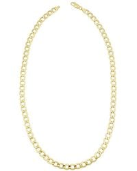 Italian Gold - 14k Miami Cuban Chain Necklace - Lyst