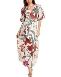 JUAN DE DIOS - Ermita Linen Wrap Dress - Lyst