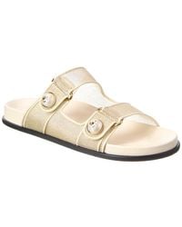 Jimmy Choo - Fayence Mesh & Leather Sandal - Lyst