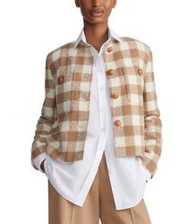 Lafayette 148 New York - Collarless Patch Pocket Wool-blend Jacket - Lyst