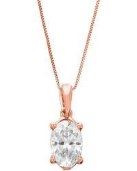 Amairah - 14K 1.00 Ct. Tw. Lab-Grown Diamond Solitaire Pendant Necklace - Lyst