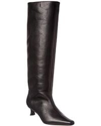 BY FAR - Stevie Kitten Leather Knee-high Boot - Lyst