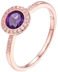 Diana M. Jewels - Fine Jewelry 14k Rose Gold 0.81 Ct. Tw. Diamond & Amethyst Ring - Lyst