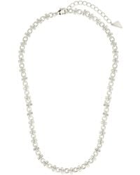 Sterling Forever - Rhodium Plated Amaya Chain Necklace - Lyst