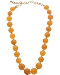 Kenneth Jay Lane - Plated Bead Necklace - Lyst