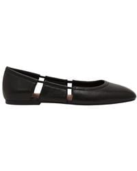 Reiss - Leona Leather Flat - Lyst