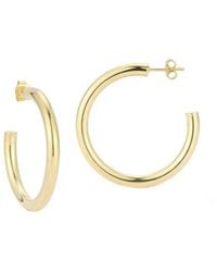 Glaze Jewelry - 14k Over Silver Thick Hoops - Lyst